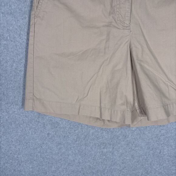Talbots Shorts 10 Tan Khaki Chino Stretch Pockets Academia Granny GORP 7 Inseam - Picture 3 of 10